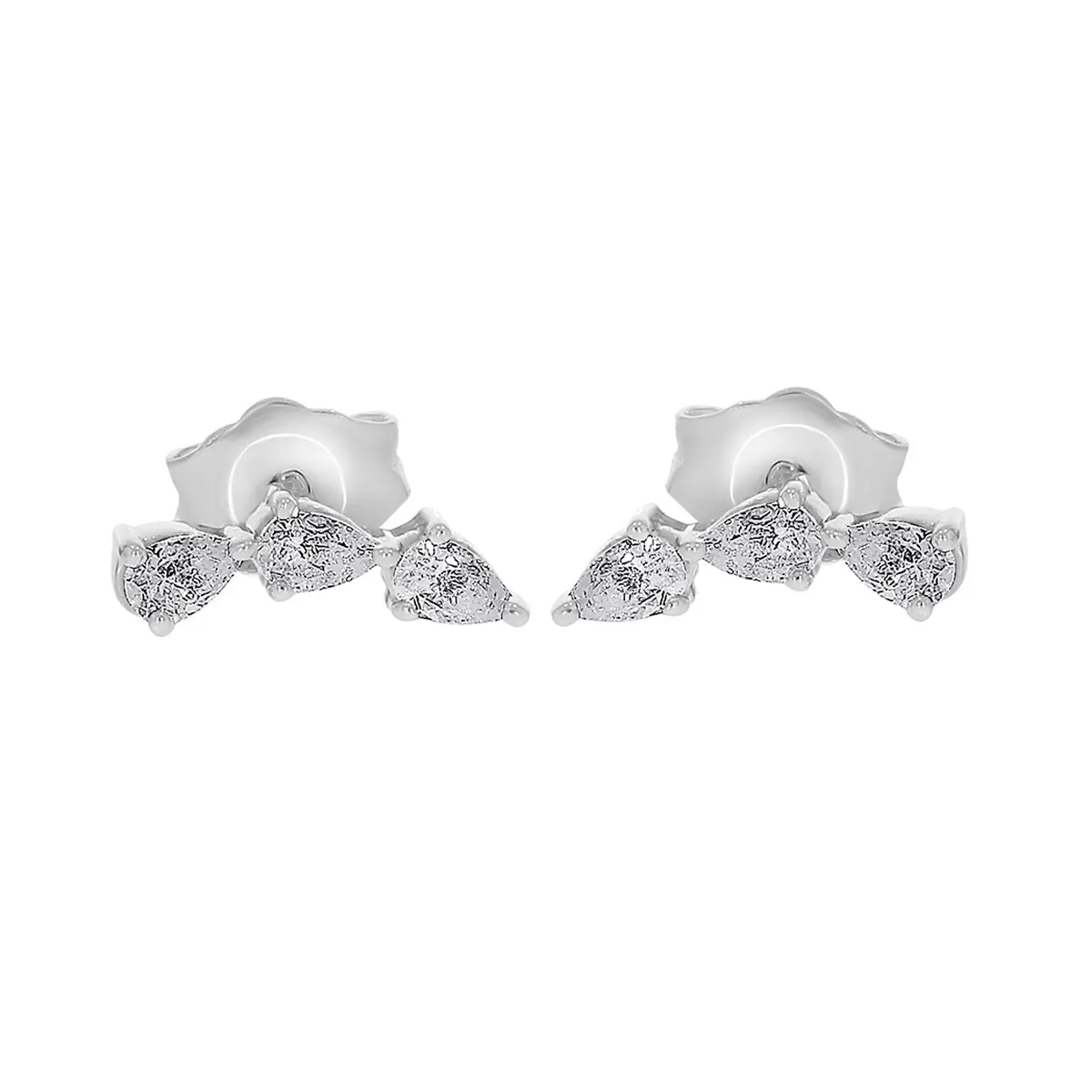 Pear Shape Diamond Stud Earrings ER22216A 3X2